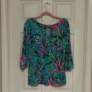 Lilly Pulitzer Fontaine Bell Sleeve Top